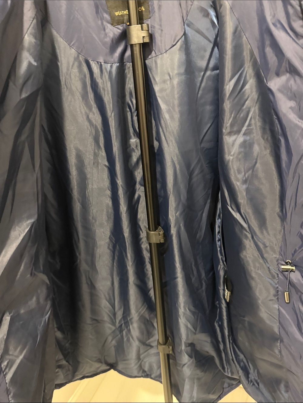 Weatherproof Navy Diamond-Quilt Hooded Puffer Coat - Picture 10 of 15